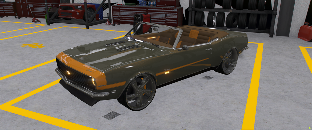 1968 Chevy Camaro SS Vert with animated top