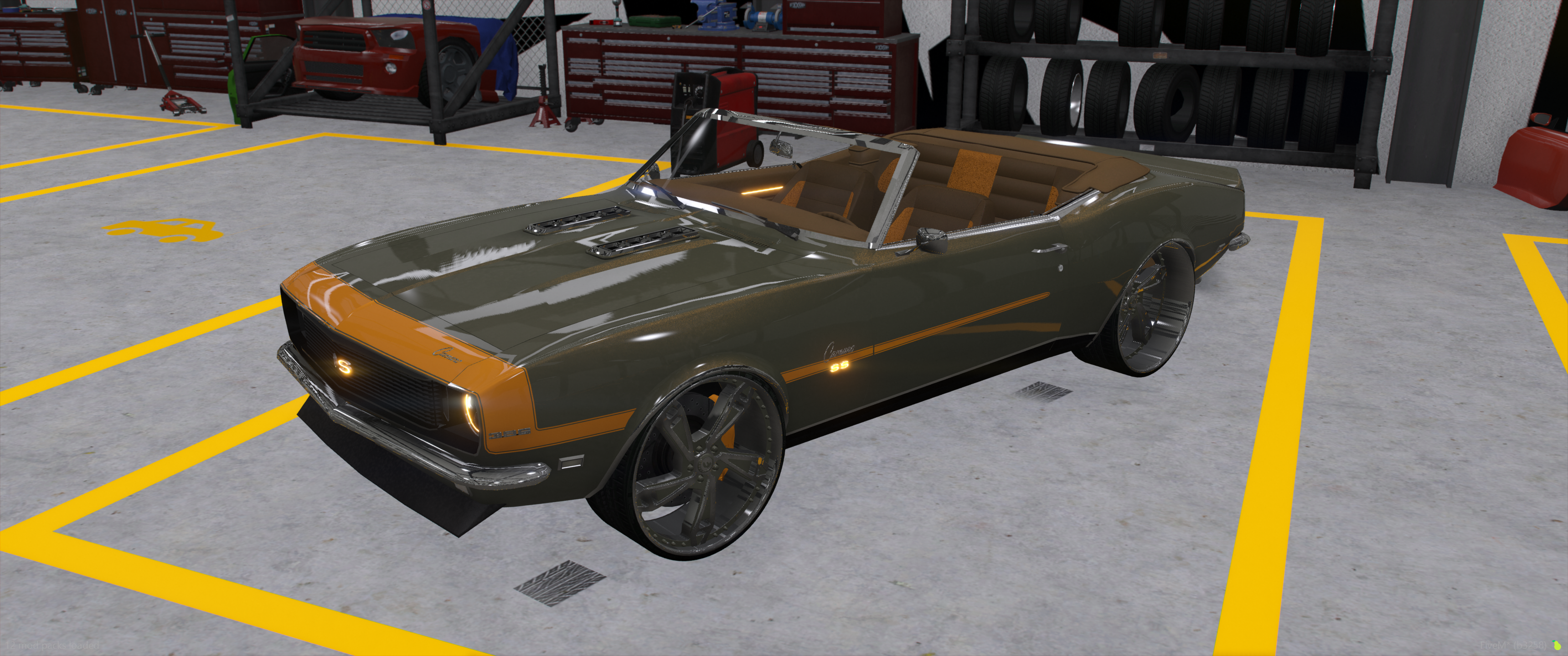 1968 Chevy Camaro SS Vert with animated top