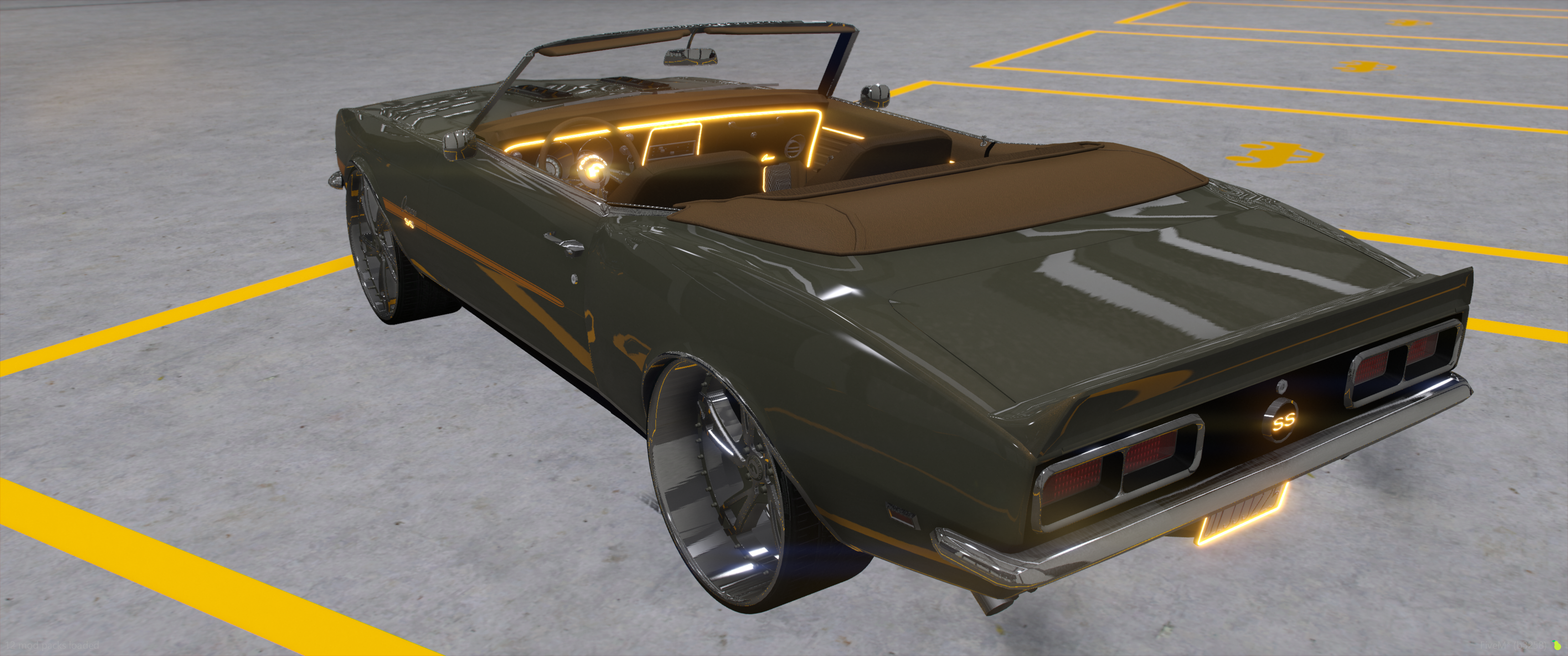 1968 Chevy Camaro SS Vert with animated top