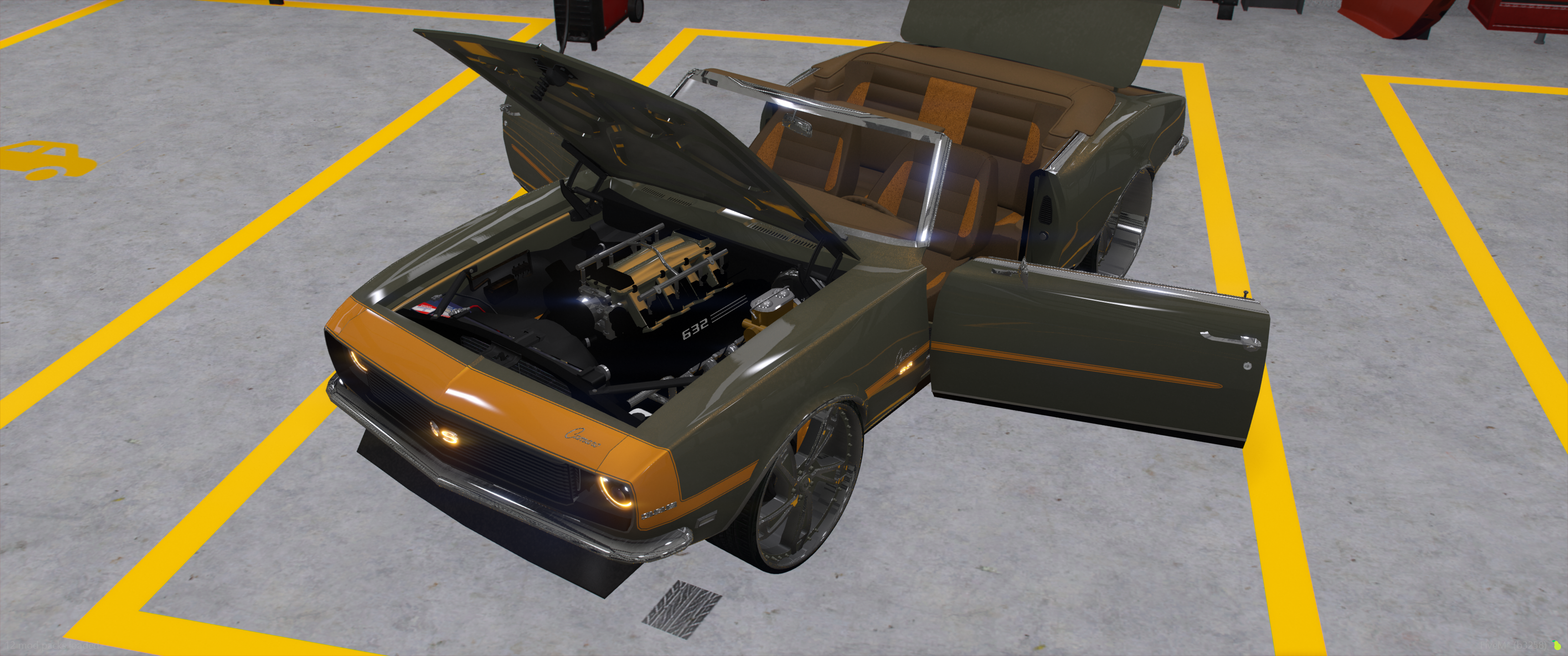 1968 Chevy Camaro SS Vert with animated top