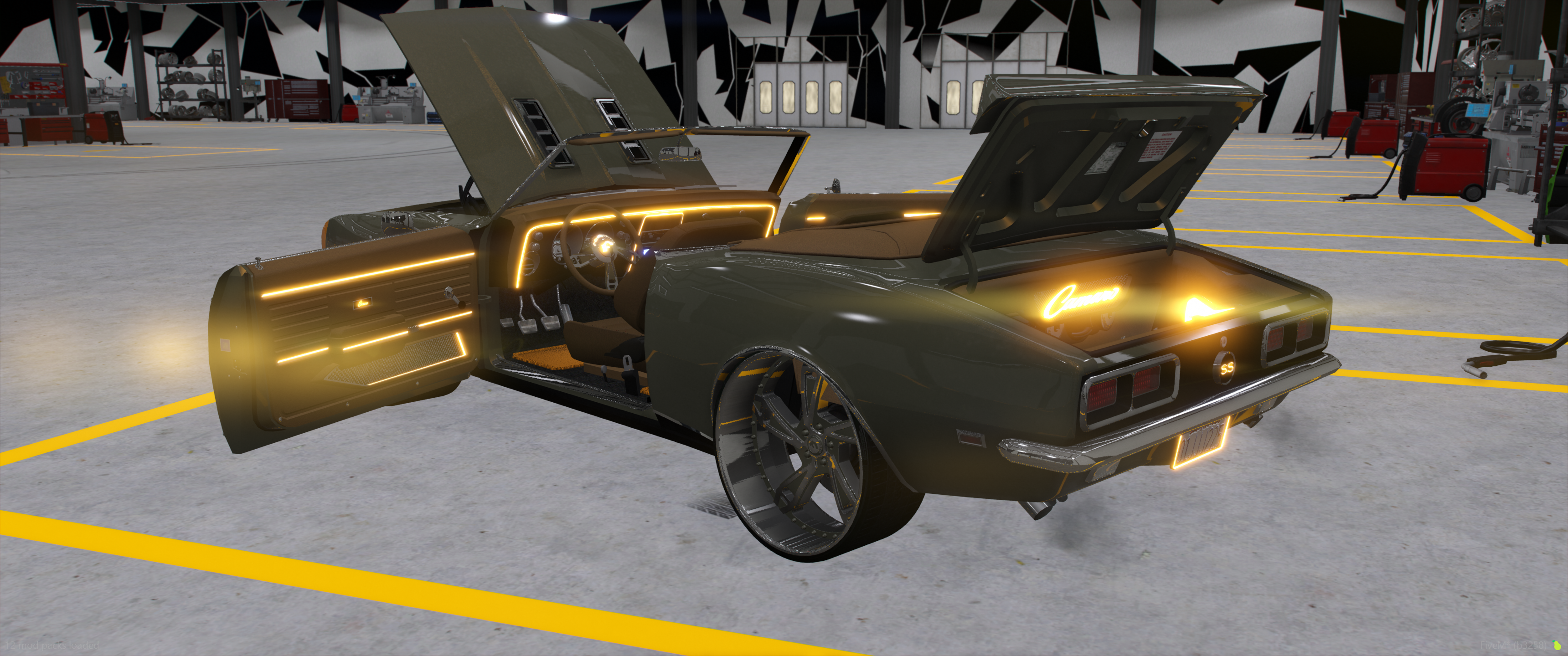 1968 Chevy Camaro SS Vert with animated top
